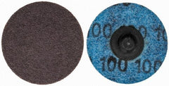 Tru-Maxx - 1-1/2" Disc Diam, 100 Grit, Aluminum Oxide Quick Change Disc - Type R Attaching System, Coated, Brown, Fine Grade, 30,000 RPM - Apex Tool & Supply