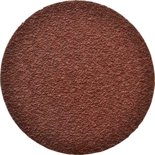 Tru-Maxx - 3" Disc Diam, 40 Grit, Aluminum Oxide Quick Change Disc - Type R Attaching System, Coated, Brown, Coarse Grade, 20,000 RPM - Apex Tool & Supply
