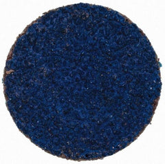 Tru-Maxx - 1" Disc Diam, 50 Grit, Zirconia Alumina Quick Change Disc - Type R Attaching System, Coated, Blue, Coarse Grade, 20,000 RPM - Apex Tool & Supply