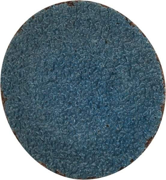 Tru-Maxx - 1" Disc Diam, 60 Grit, Zirconia Alumina Quick Change Disc - Type R Attaching System, Coated, Blue, Medium Grade, 20,000 RPM - Apex Tool & Supply