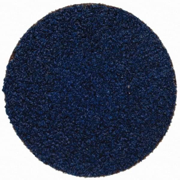Tru-Maxx - 1-1/2" Disc Diam, 50 Grit, Zirconia Alumina Quick Change Disc - Type R Attaching System, Coated, Blue, Coarse Grade, 20,000 RPM - Apex Tool & Supply