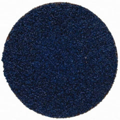 Tru-Maxx - 1-1/2" Disc Diam, 50 Grit, Zirconia Alumina Quick Change Disc - Type R Attaching System, Coated, Blue, Coarse Grade, 20,000 RPM - Apex Tool & Supply
