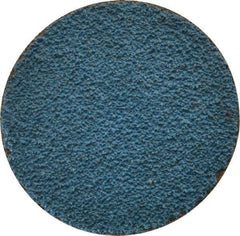 Tru-Maxx - 1-1/2" Disc Diam, 60 Grit, Zirconia Alumina Quick Change Disc - Type R Attaching System, Coated, Blue, Medium Grade, 20,000 RPM - Apex Tool & Supply