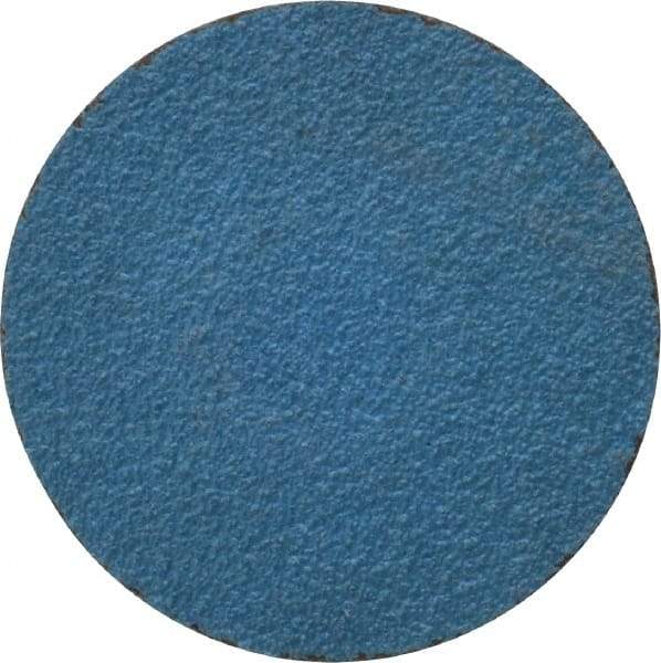 Tru-Maxx - 1-1/2" Disc Diam, 80 Grit, Zirconia Alumina Quick Change Disc - Type R Attaching System, Coated, Blue, Medium Grade, 20,000 RPM - Apex Tool & Supply