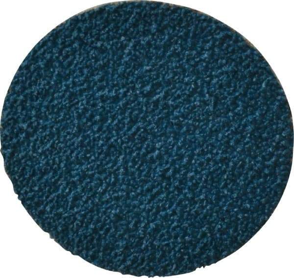 Tru-Maxx - 2" Disc Diam, 40 Grit, Zirconia Alumina Quick Change Disc - Type R Attaching System, Coated, Blue, Coarse Grade, 20,000 RPM - Apex Tool & Supply