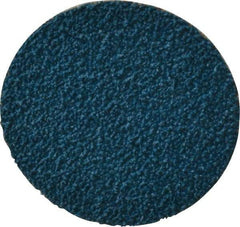 Tru-Maxx - 2" Disc Diam, 40 Grit, Zirconia Alumina Quick Change Disc - Type R Attaching System, Coated, Blue, Coarse Grade, 20,000 RPM - Apex Tool & Supply