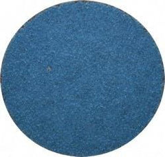 Tru-Maxx - 2" Disc Diam, 60 Grit, Zirconia Alumina Quick Change Disc - Type R Attaching System, Coated, Blue, Medium Grade, 20,000 RPM - Apex Tool & Supply
