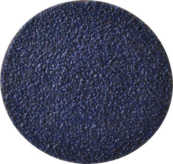 Tru-Maxx - 3" Disc Diam, 36 Grit, Zirconia Alumina Quick Change Disc - Type R Attaching System, Coated, Blue, Very Coarse Grade, 20,000 RPM - Apex Tool & Supply