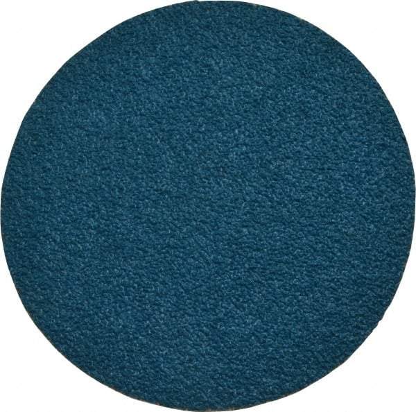Tru-Maxx - 3" Disc Diam, 50 Grit, Zirconia Alumina Quick Change Disc - Type R Attaching System, Coated, Blue, Coarse Grade, 20,000 RPM - Apex Tool & Supply