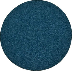 Tru-Maxx - 3" Disc Diam, 50 Grit, Zirconia Alumina Quick Change Disc - Type R Attaching System, Coated, Blue, Coarse Grade, 20,000 RPM - Apex Tool & Supply