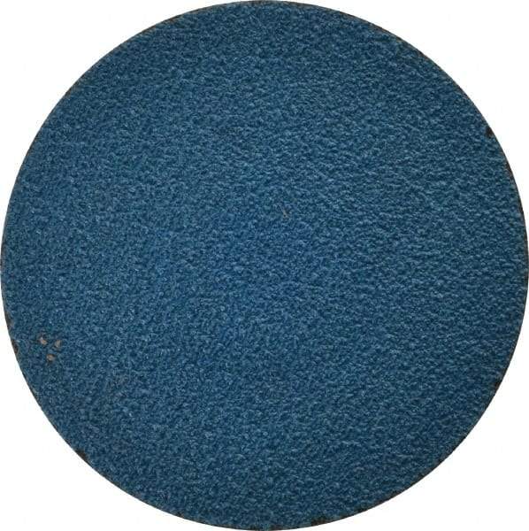 Tru-Maxx - 3" Disc Diam, 60 Grit, Zirconia Alumina Quick Change Disc - Type R Attaching System, Coated, Blue, Medium Grade, 20,000 RPM - Apex Tool & Supply