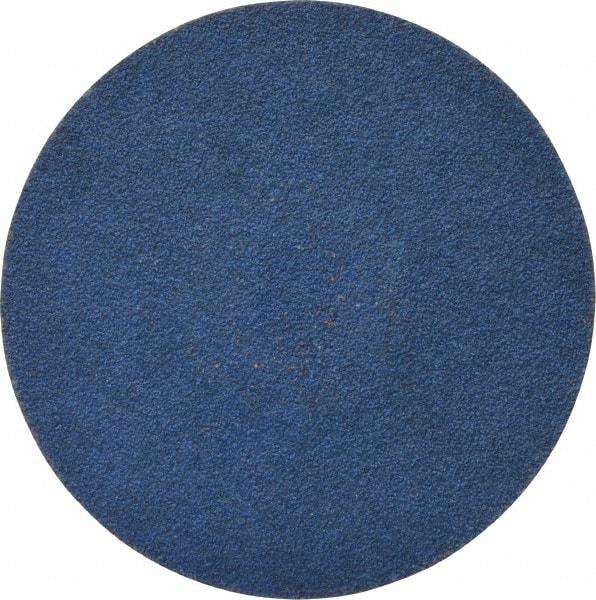 Tru-Maxx - 3" Disc Diam, 80 Grit, Zirconia Alumina Quick Change Disc - Type R Attaching System, Coated, Blue, Medium Grade, 20,000 RPM - Apex Tool & Supply