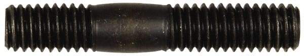 Dorman - 3/8-16 2-1/8" OAL Unequal Double Threaded Stud - Steel, Black Oxide Finish, 1" Long Thread Length, 5/8" Short Thread Length - Apex Tool & Supply