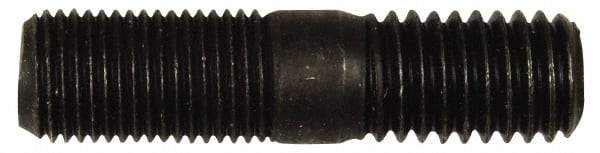 Dorman - 1/2-20 Long Thread, 1/2-13 Short Thread, 2" OAL Unequal Double Threaded Stud - Steel, Black Oxide Finish, 15/16" Long Thread Length, 5/8" Short Thread Length - Apex Tool & Supply