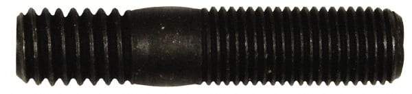 Dorman - 3/8-24 Long Thread, 3/8-16 Short Thread, 1-3/4" OAL Unequal Double Threaded Stud - Steel, Black Oxide Finish, 3/4" Long Thread Length, 1/2" Short Thread Length - Apex Tool & Supply
