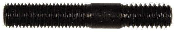 Dorman - 5/16-24 Long Thread, 5/16-18 Short Thread, 2" OAL Unequal Double Threaded Stud - Steel, Black Oxide Finish, 1" Long Thread Length, 9/16" Short Thread Length - Apex Tool & Supply