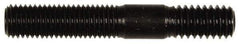 Dorman - 5/16-24 Long Thread, 5/16-18 Short Thread, 2" OAL Unequal Double Threaded Stud - Steel, Black Oxide Finish, 1" Long Thread Length, 9/16" Short Thread Length - Apex Tool & Supply