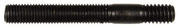 Dorman - 5/16-24 Long Thread, 5/16-18 Short Thread, 2-1/2" OAL Unequal Double Threaded Stud - Steel, Black Oxide Finish, 1-1/2" Long Thread Length, 1/2" Short Thread Length - Apex Tool & Supply