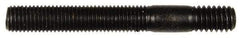 Dorman - 5/16-24 Long Thread, 5/16-18 Short Thread, 2-1/2" OAL Unequal Double Threaded Stud - Steel, Black Oxide Finish, 1-1/2" Long Thread Length, 1/2" Short Thread Length - Apex Tool & Supply