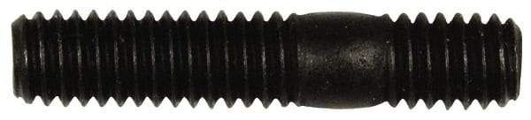 Dorman - 5/16-18 1-1/2" OAL Unequal Double Threaded Stud - Steel, Black Oxide Finish, 7/8" Long Thread Length, 7/16" Short Thread Length - Apex Tool & Supply