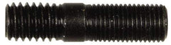 Dorman - 3/8-24 Long Thread, 3/8-16 Short Thread, 1-1/2" OAL Unequal Double Threaded Stud - Steel, 3/4" Long Thread Length, 1/2" Short Thread Length - Apex Tool & Supply