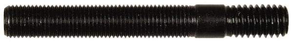 Dorman - 3/8-24 Long Thread, 3/8-16 Short Thread, 2" OAL Unequal Double Threaded Stud - Steel, Black Oxide Finish, 2" Long Thread Length, 5/8" Short Thread Length - Apex Tool & Supply