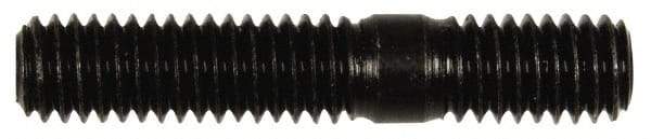 Dorman - 3/8-16 2" OAL Unequal Double Threaded Stud - Steel, Black Oxide Finish, 1-1/8" Long Thread Length, 5/8" Short Thread Length - Apex Tool & Supply