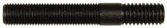 Dorman - 7/16-20 Long Thread, 7/16-14 Short Thread, 3" OAL Unequal Double Threaded Stud - Steel, Black Oxide Finish, 1-13/16" Long Thread Length, 3/4" Short Thread Length - Apex Tool & Supply