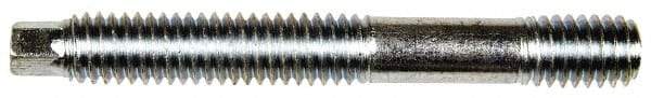 Dorman - 3/8-16 3-1/16" OAL Unequal Double Threaded Stud - Steel, Black Oxide Finish, 1-5/8" Long Thread Length, 1/2" Short Thread Length - Apex Tool & Supply
