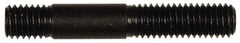 Dorman - 3/8-16 2-7/32" OAL Unequal Double Threaded Stud - Steel, Black Oxide Finish, 1-1/2" Long Thread Length, 7/16" Short Thread Length - Apex Tool & Supply