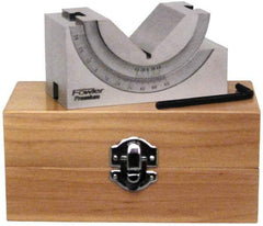 Fowler - 1-3/4" Max Capacity, 90° Angle, Steel V-Block - 3-3/4" Long x 1-3/4" Wide x 2" High, Sold as Individual - Apex Tool & Supply