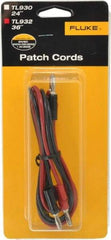 Fluke - Black/Red Electrical Test Equipment Patch Cord Set - Use with Test Equipment - Apex Tool & Supply