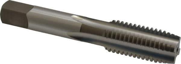 OSG - 3/4-10 UNC 4 Flute Bright Finish High Speed Steel Straight Flute Standard Hand Tap - Plug, Right Hand Thread, 4-1/4" OAL, 2" Thread Length, H3 Limit, Oversize - Apex Tool & Supply
