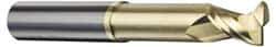 Accupro - 1/2", 2 Flute, Single End, Solid Carbide, 0.09" Corner Radius End Mill - 3" OAL, 45° Helix, Right Hand Flute, 5/8" LOC, Right Hand Cut, 1-3/8" Extended Reach - Apex Tool & Supply