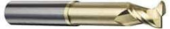 Accupro - 1", 2 Flute, Single End, Solid Carbide, 0.09" Corner Radius End Mill - 5" OAL, 45° Helix, Right Hand Flute, 1-1/4" LOC, Right Hand Cut, 2-1/8" Extended Reach - Apex Tool & Supply