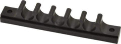 Midwest Control - 1/2 Hose OD, Multitube Holder - Black, 5 Slots, 4-1/2" OAL, 0.218" Mounting Hole, For Use With Plastic Tubing, Hose & Wire - Apex Tool & Supply