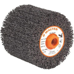 WALTER Surface Technologies - 4-1/2" Diam, Aluminum Oxide Unmounted Flap Wheels - 5/8" Hole, 4" Wide, Nonwoven, Coarse Grade, 3,800 Max RPM - Apex Tool & Supply