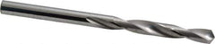 SGS - #5 118° Solid Carbide Jobber Drill - Bright Finish, Right Hand Cut, Spiral Flute, Straight Shank, 3" OAL, Faceted Point - Apex Tool & Supply