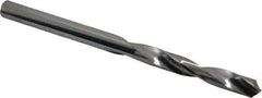 SGS - #6 118° Solid Carbide Jobber Drill - Bright Finish, Right Hand Cut, Spiral Flute, Straight Shank, 3" OAL, Faceted Point - Apex Tool & Supply