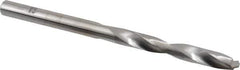 SGS - #8 118° Solid Carbide Jobber Drill - Bright Finish, Right Hand Cut, Spiral Flute, Straight Shank, 3" OAL, Faceted Point - Apex Tool & Supply
