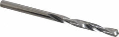 SGS - #9 118° Solid Carbide Jobber Drill - Bright Finish, Right Hand Cut, Spiral Flute, Straight Shank, 3" OAL, Faceted Point - Apex Tool & Supply