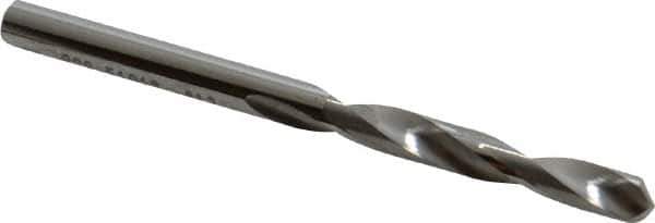 SGS - #13 118° Solid Carbide Jobber Drill - Bright Finish, Right Hand Cut, Spiral Flute, Straight Shank, 2-3/4" OAL, Faceted Point - Apex Tool & Supply