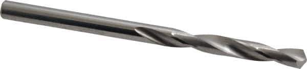 SGS - #20 118° Solid Carbide Jobber Drill - Bright Finish, Right Hand Cut, Spiral Flute, Straight Shank, 2-1/2" OAL, Faceted Point - Apex Tool & Supply