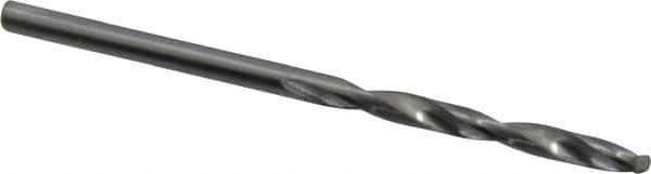 SGS - #33 118° Solid Carbide Jobber Drill - Bright Finish, Right Hand Cut, Spiral Flute, Straight Shank, 2-1/4" OAL, Faceted Point - Apex Tool & Supply