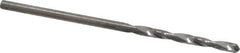 SGS - #50 118° Solid Carbide Jobber Drill - Bright Finish, Right Hand Cut, Spiral Flute, Straight Shank, 1-3/4" OAL, Faceted Point - Apex Tool & Supply