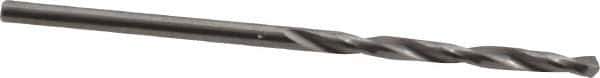 SGS - #52 118° Solid Carbide Jobber Drill - Bright Finish, Right Hand Cut, Spiral Flute, Straight Shank, 1-1/2" OAL, Faceted Point - Apex Tool & Supply