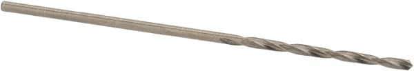 SGS - #63 118° Solid Carbide Jobber Drill - Bright Finish, Right Hand Cut, Spiral Flute, Straight Shank, 1-3/8" OAL, Faceted Point - Apex Tool & Supply