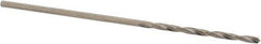 SGS - #63 118° Solid Carbide Jobber Drill - Bright Finish, Right Hand Cut, Spiral Flute, Straight Shank, 1-3/8" OAL, Faceted Point - Apex Tool & Supply