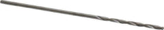 SGS - #67 118° Solid Carbide Jobber Drill - Bright Finish, Right Hand Cut, Spiral Flute, Straight Shank, 1-1/4" OAL, Faceted Point - Apex Tool & Supply