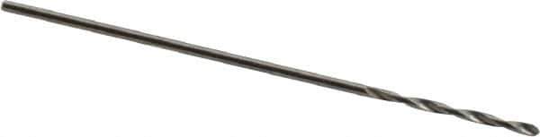 SGS - #77 118° Solid Carbide Jobber Drill - Bright Finish, Right Hand Cut, Spiral Flute, Straight Shank, 3/4" OAL, Faceted Point - Apex Tool & Supply